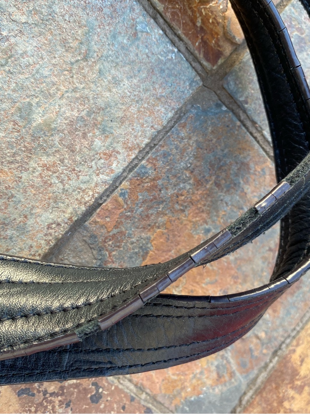 b. makowsky Black Leather Shoulder Bag with Silver Hardware - Picture 5 of 8